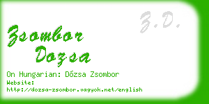 zsombor dozsa business card